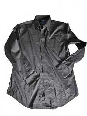 george sateen dress shirt Classic Fit Non-Iron Sateen Dress Shirt | Signature Carrington | George Richards Big & Tall Men's Clothing